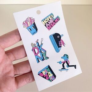 Jeremyville 6 stickers set